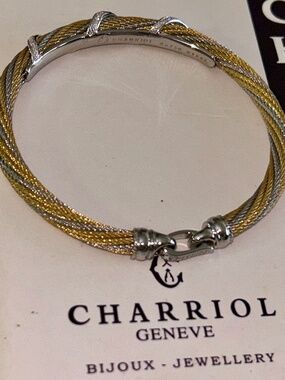 Charriol 18k and SS Braided bracelet